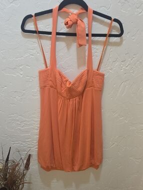 3/$10 BCBG Mango Pleated Halter Bubble Bustier Dress